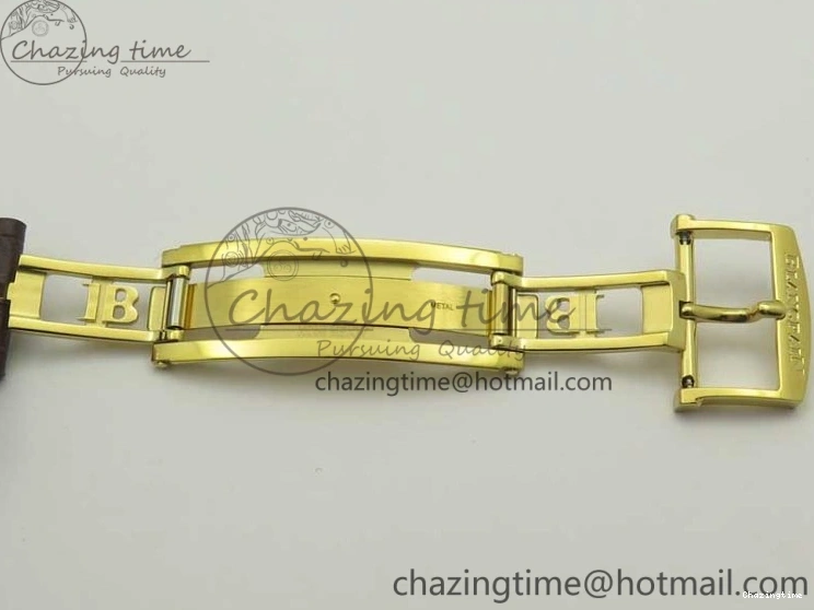 0318 WellDesigned Villeret 6651 YG ZF 1:1 Best Edition White Dial on Brown Leather Strap A 8000